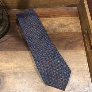 Multi-color Textured Silk/Wool Blend Tie from Designer Ruth Graves